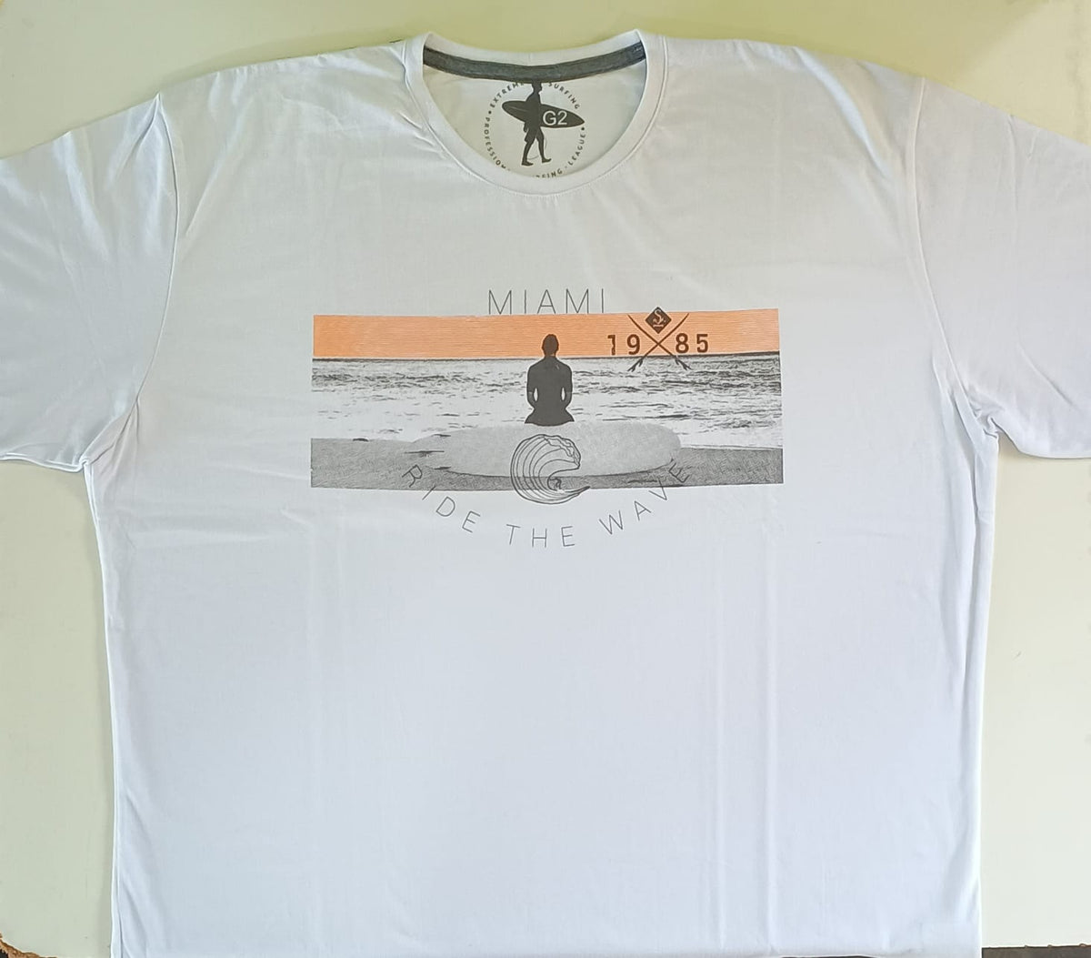 Camiseta Branca Miami Plus Size