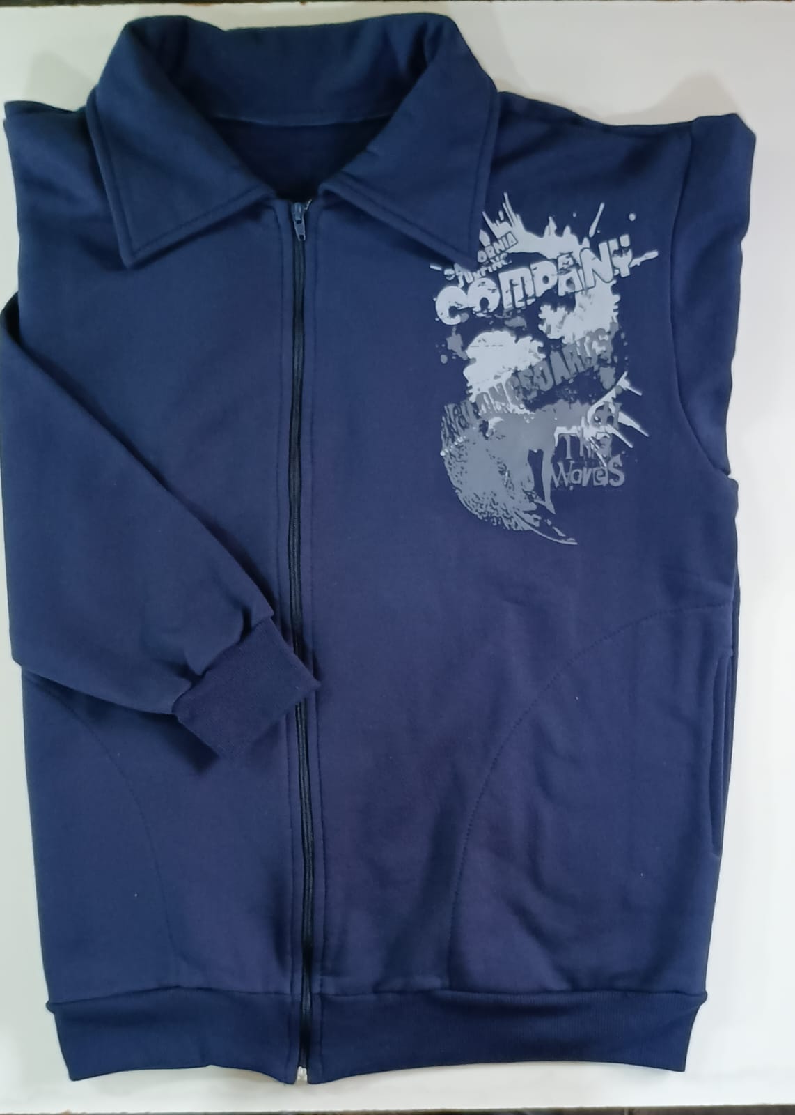 JAQUETA MOLETOM COMPANY AZUL