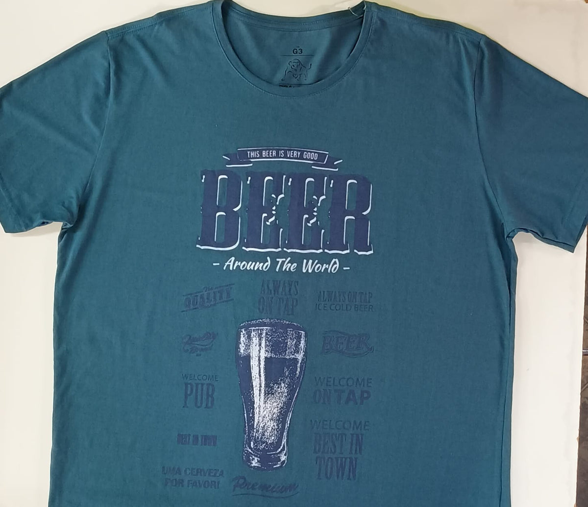 Camiseta Azul Ciano Beer