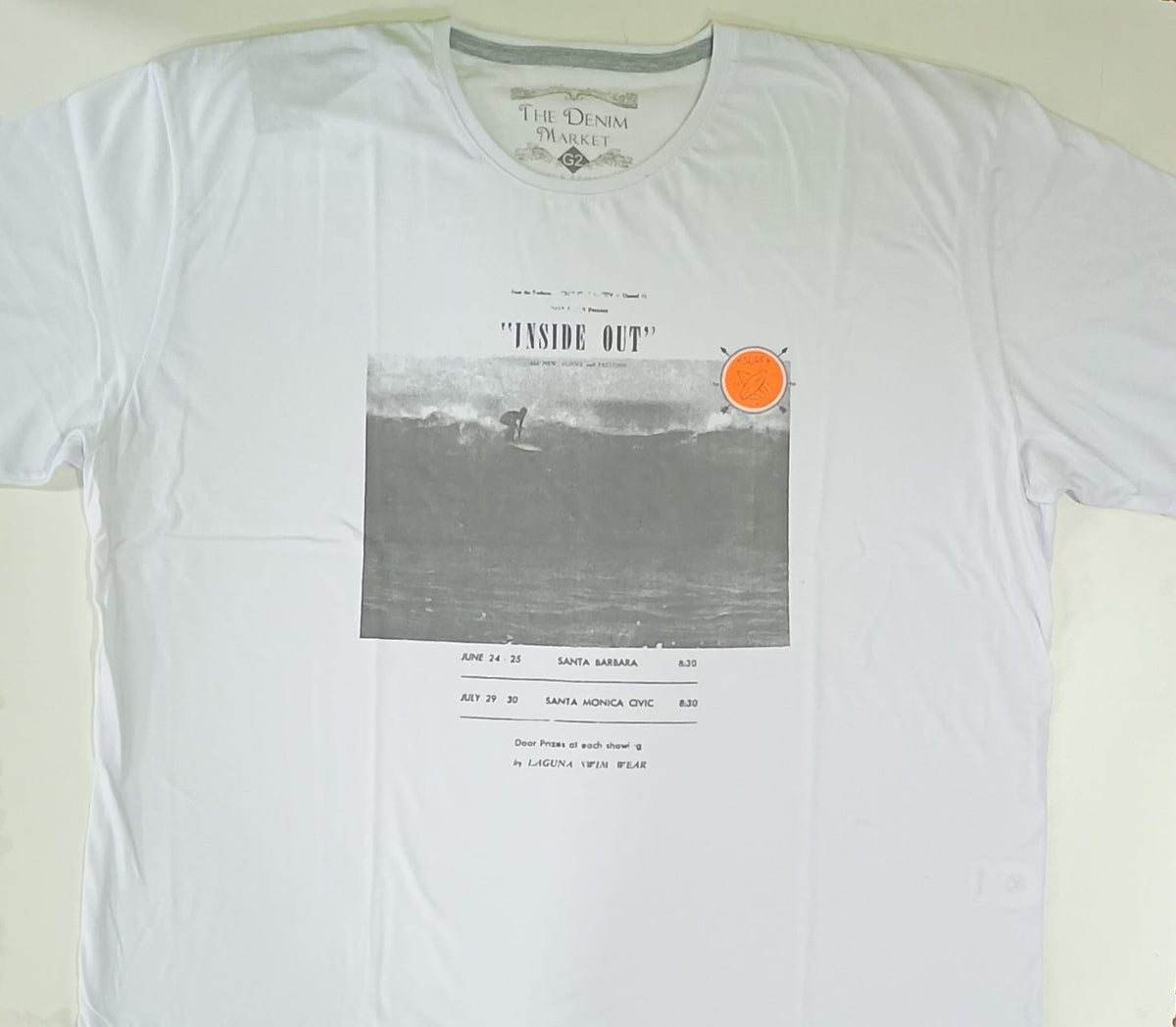 Camiseta Branca Inside Out Plus Size