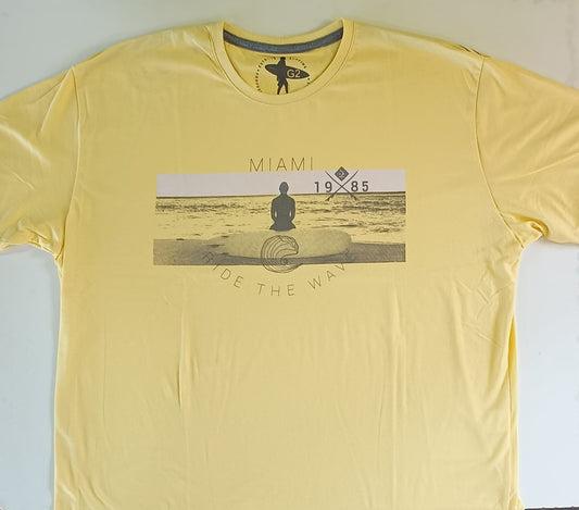 Camiseta Amarela Miami Plus Size