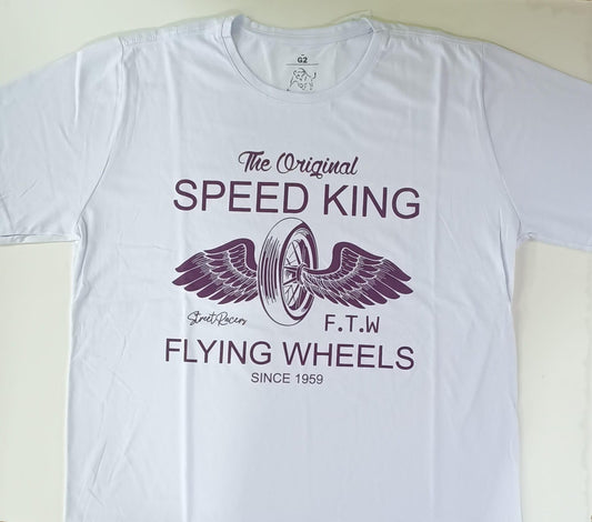 Camiseta Branca Speed King Plus Size