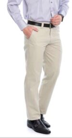 CALÇA MASCULINA DE SARJA COM ELASTANO